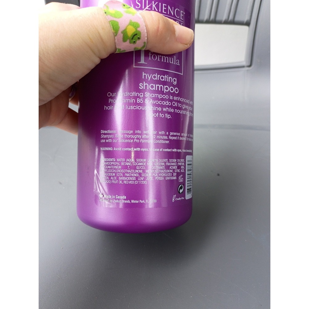 SILKIENCE Hair Care Pro Formula Hydrating Shampoo Vitamin B5 Avocado Oil 32oz - Picture 3 of 3